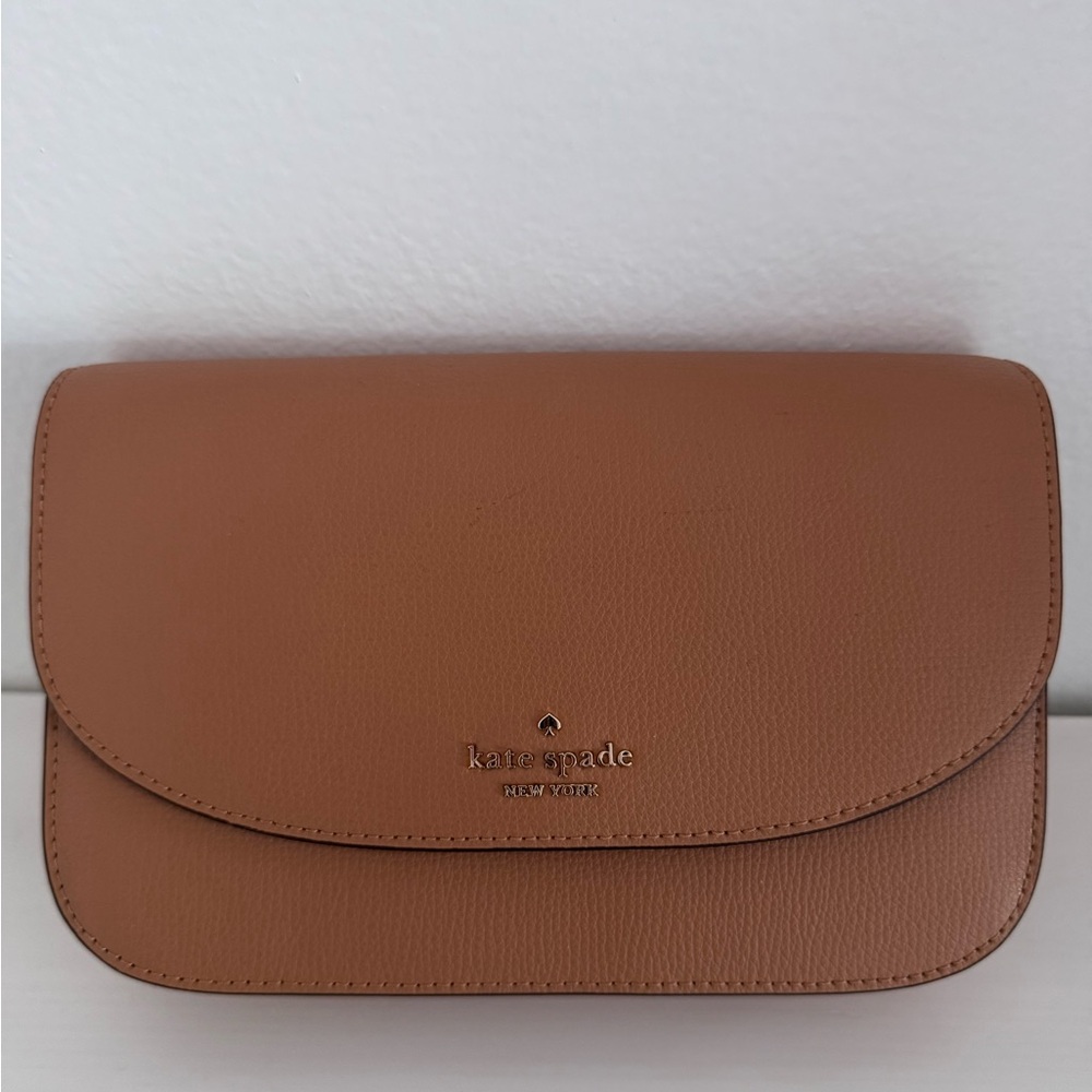 Kate Spade Tan Leather Crossbody With Removeable Straps